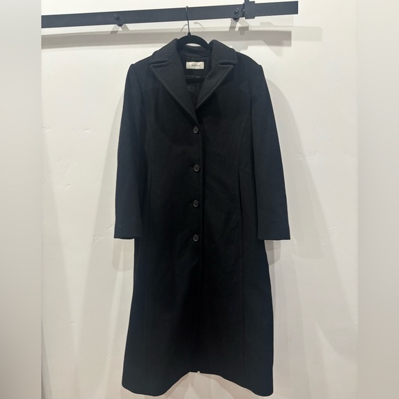 Calvin Klein Jackets & Blazers - Calvin Klein vintage 90s 80s 100% wool made in USA Black maxi coat jacket Trench